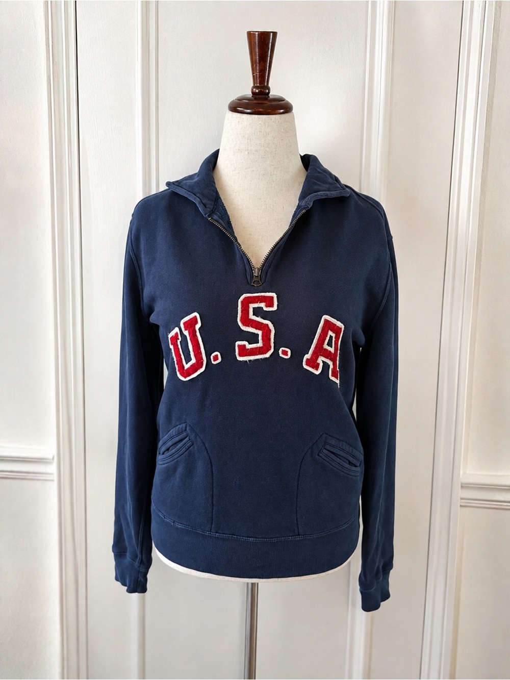Ralph Lauren | Vintage 2012 London Olympics Team USA Quarter Zip Pullover | Sz L